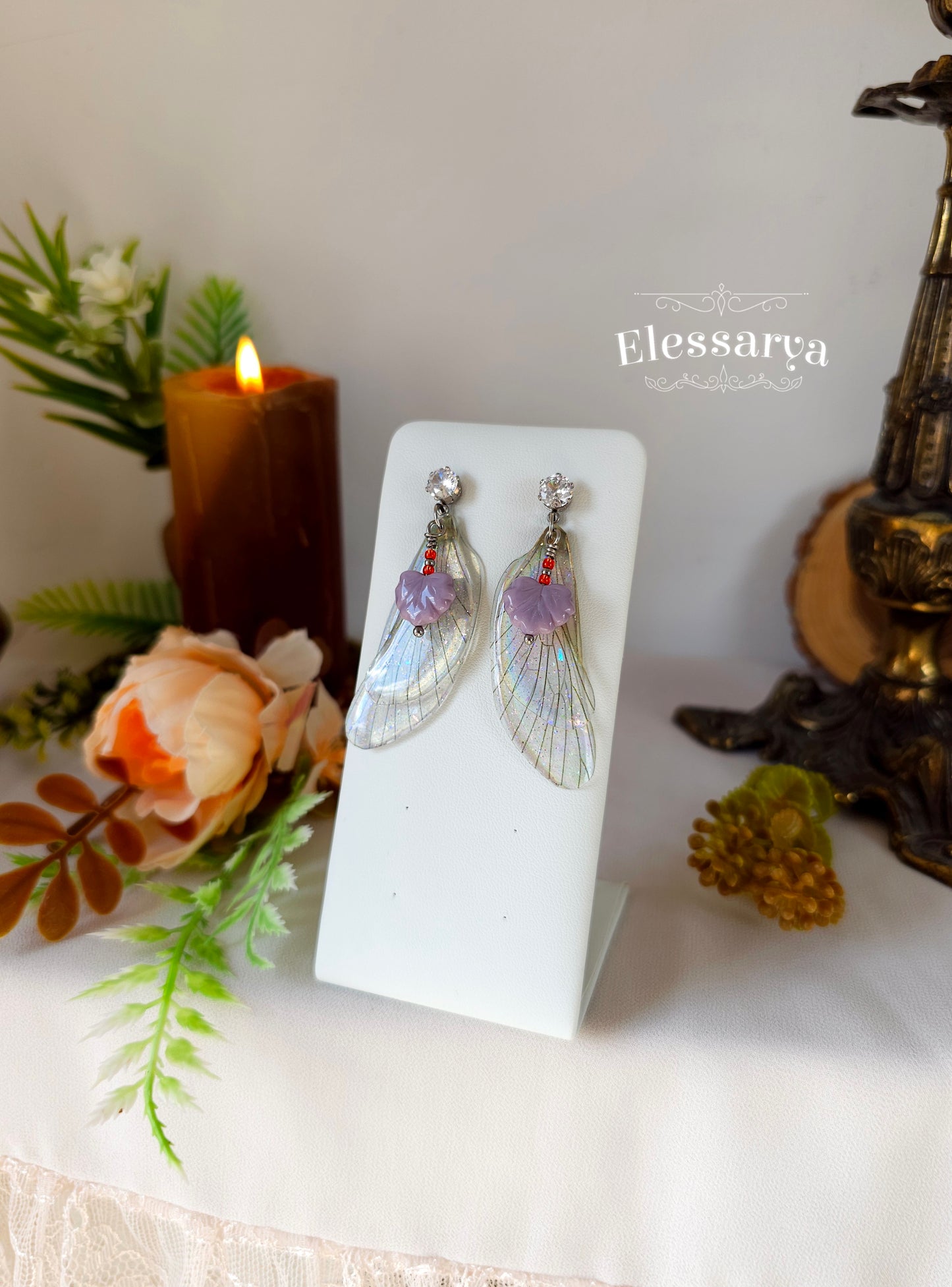 Cercei Roua Dimineții și Libelulele Fermecate