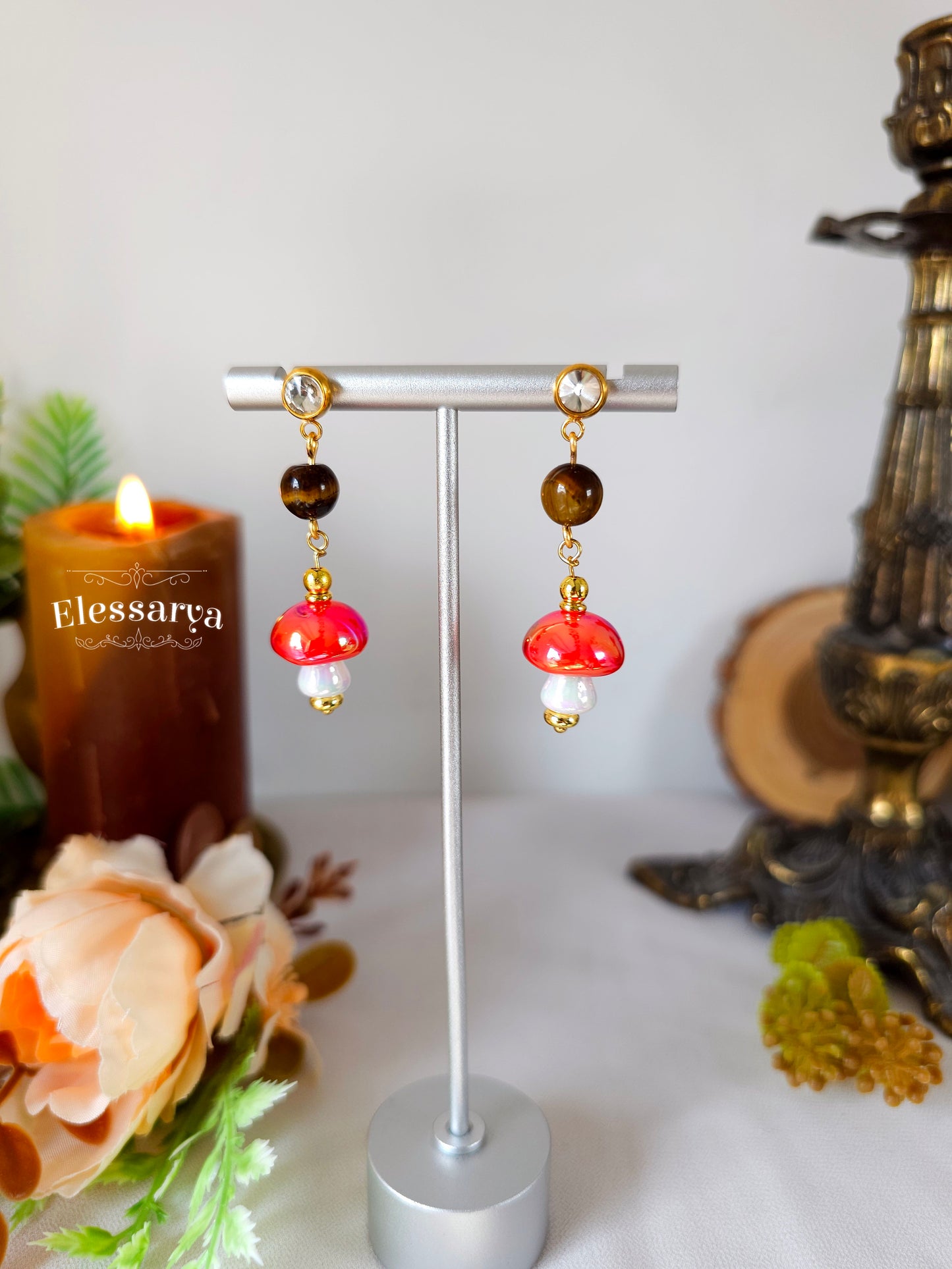 Enchanted Mushroom Earrings