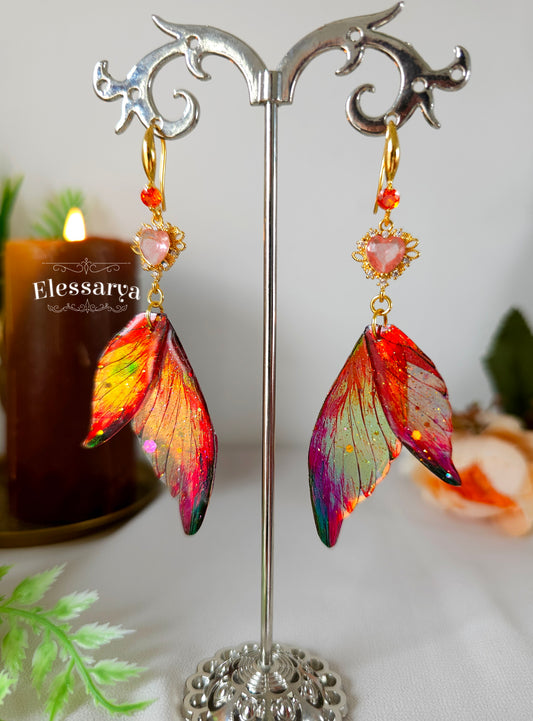 Cercei cu aripi Apus în Flăcări