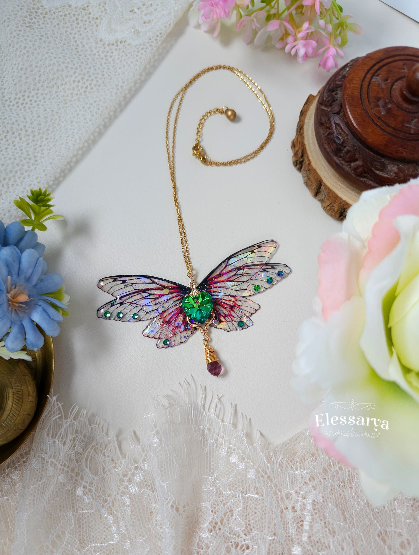 Crystal Love Echo Necklace