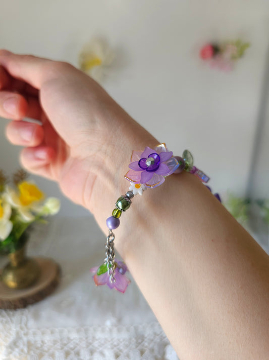 Brățară florală "Vis de Liliac"