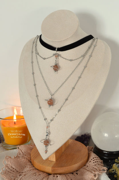 Colier Sol Axis - argintiu