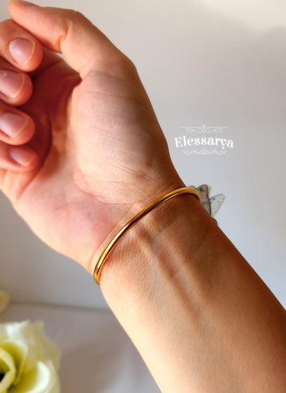 Brățară cu zână verde, stil cuff