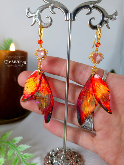 Cercei cu aripi Apus în Flăcări