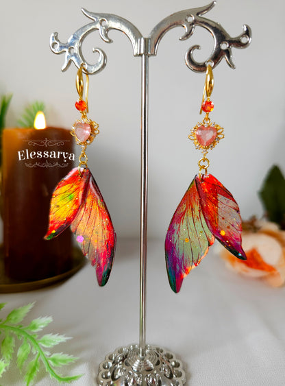 Cercei cu aripi Apus în Flăcări