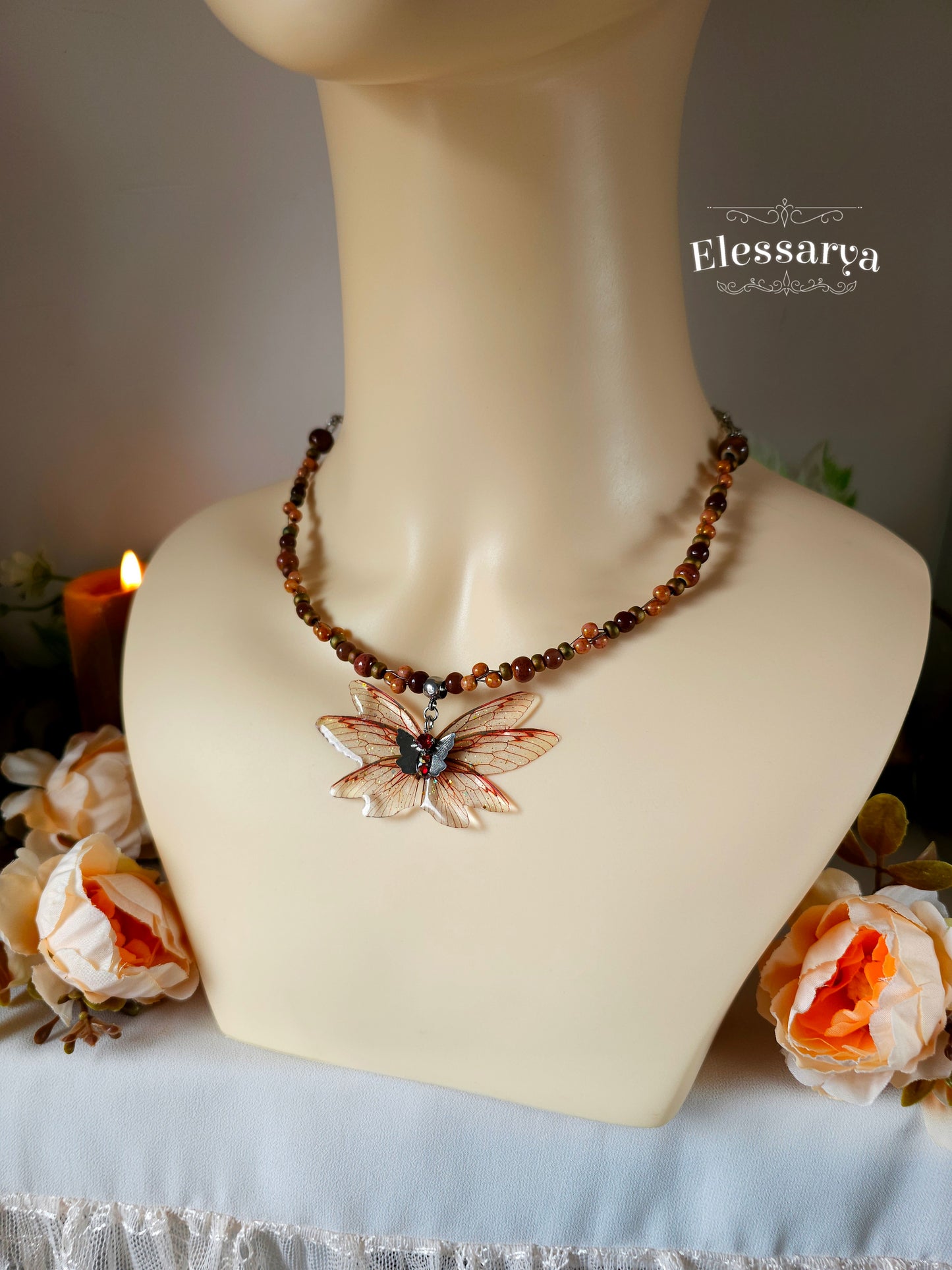 Colier cu Zâna Frunzelor Arămii