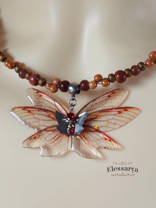 Colier cu Zâna Frunzelor Arămii