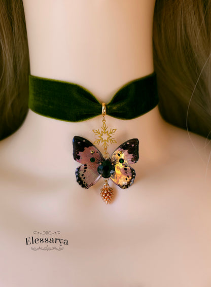 Choker cu Fluturele Soltițiului de Iarnă