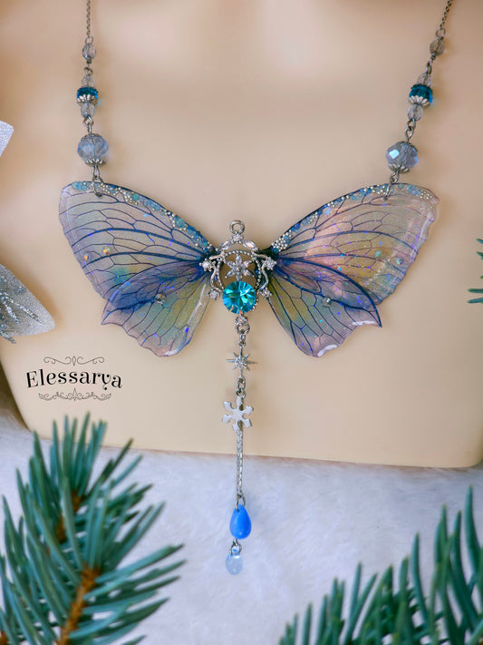 Colier Îngerul de Gheață Albastru