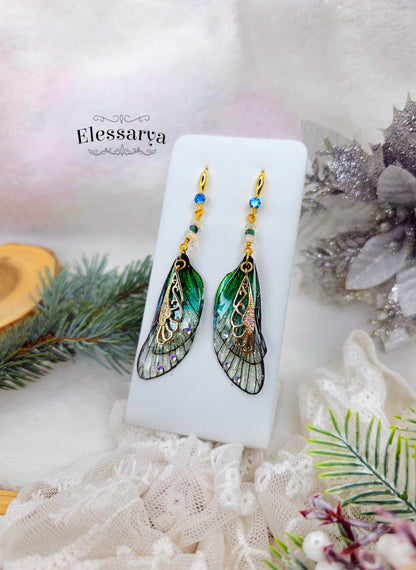 Cercei Aripi de Înger în Lumina Aurie