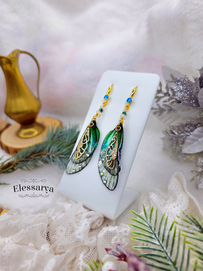 Cercei Aripi de Înger în Lumina Aurie