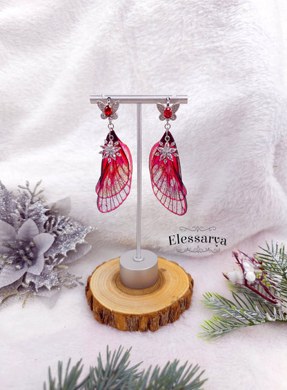 Cercei Crăciunul Zânei Roșii