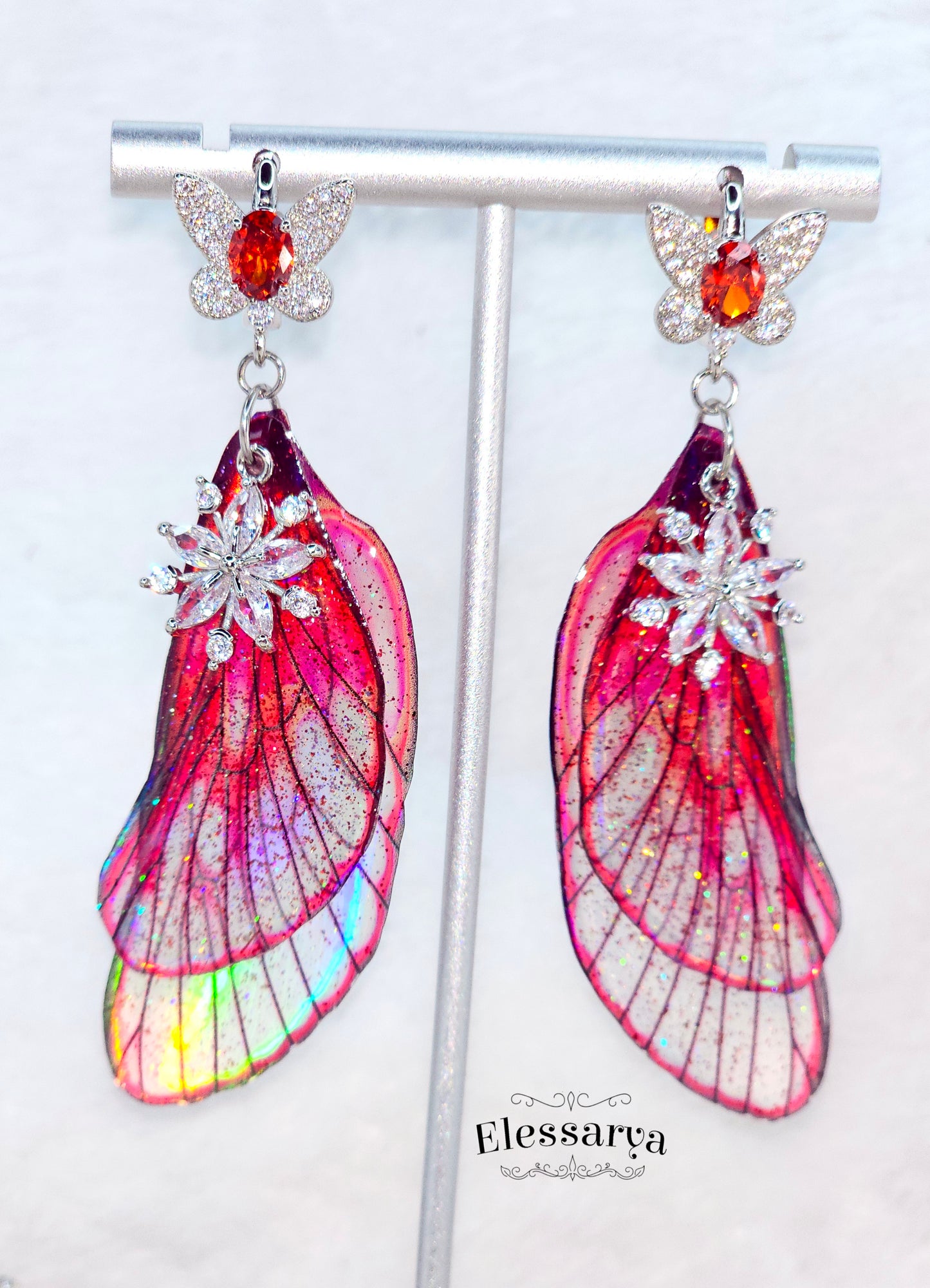 Cercei Crăciunul Zânei Roșii