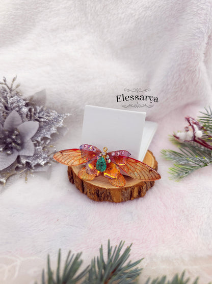 Broșa Aripi de Foc și Gheață