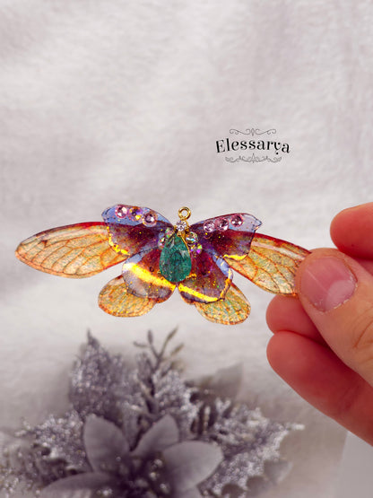 Broșa Aripi de Foc și Gheață