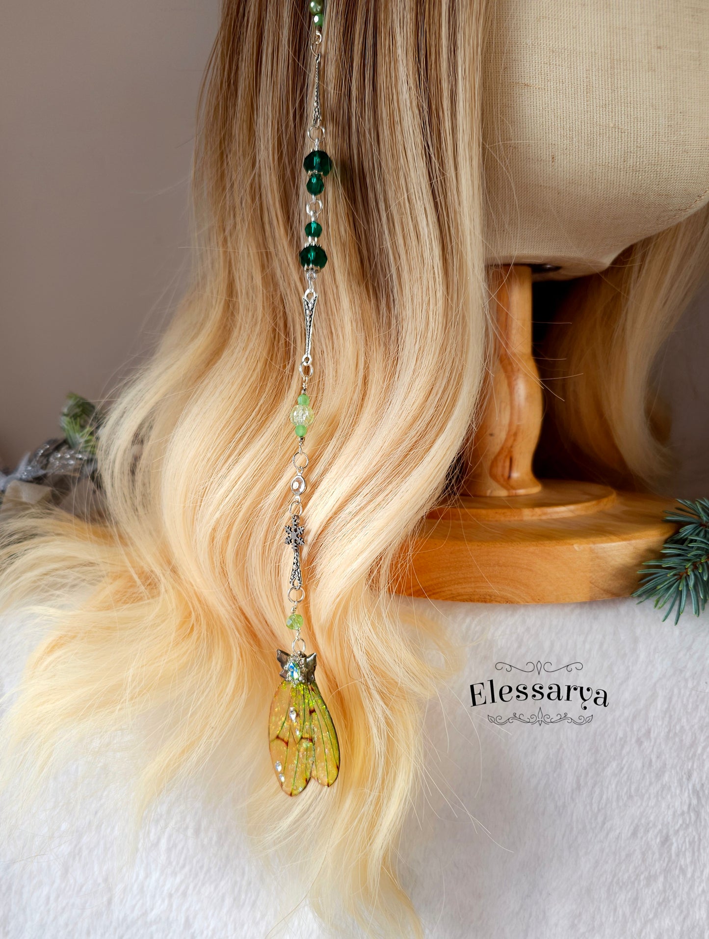 Lănțișor de Păr Fulgul Zânei Verzi