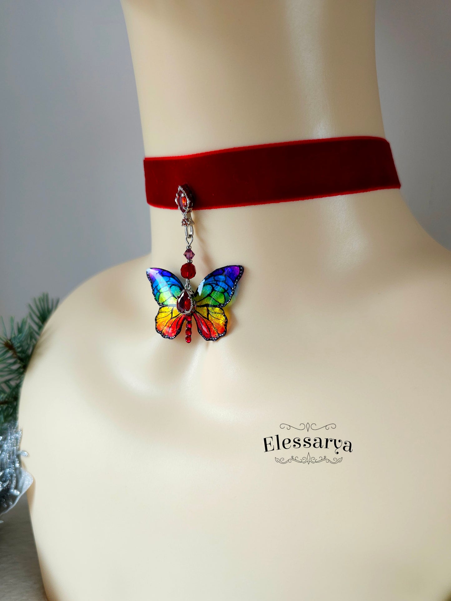 Choker cu Fluturaș Festiv