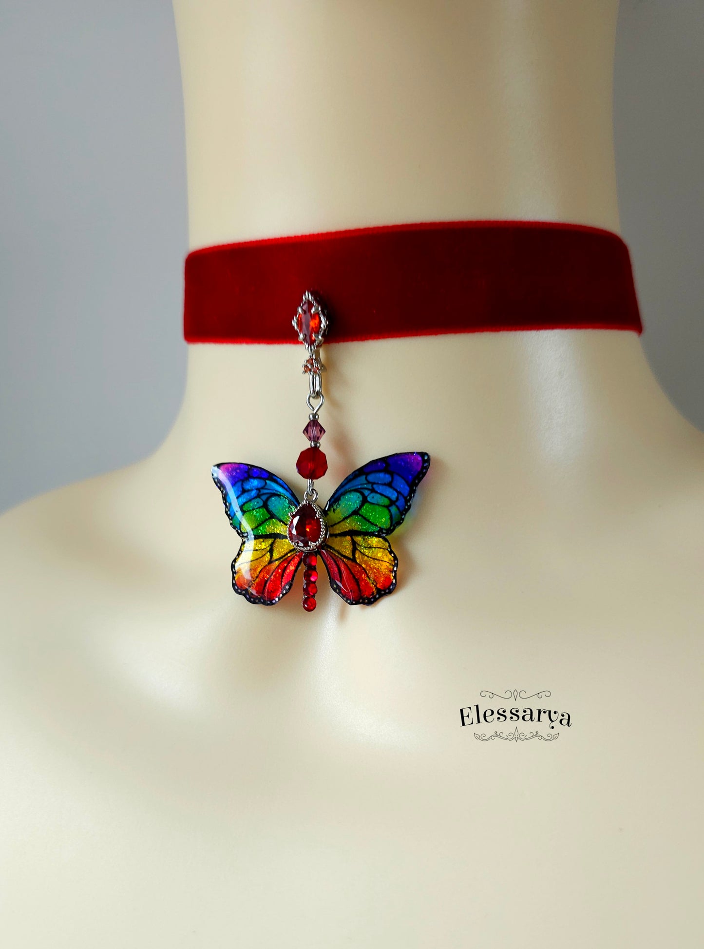 Choker cu Fluturaș Festiv