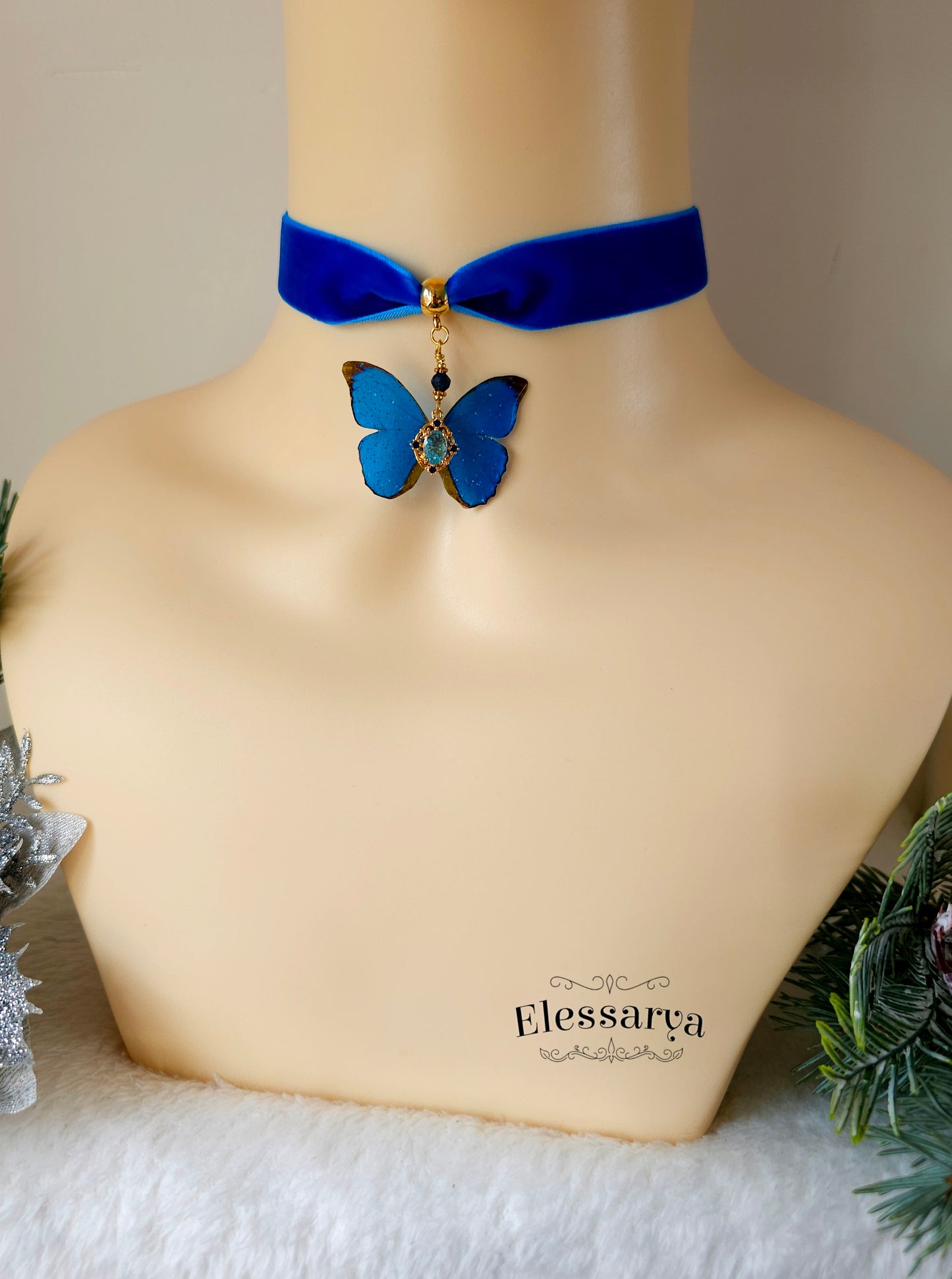 Choker Spiritul Albastru al Iernii