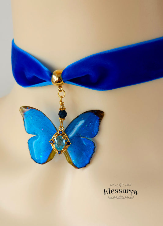 Choker Spiritul Albastru al Iernii