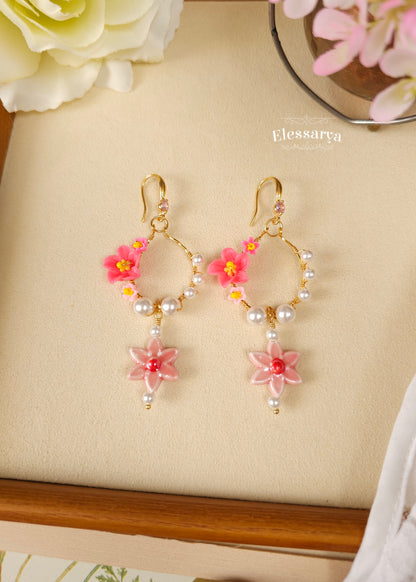 Floral Earrings - Spring Petals