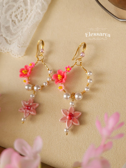 Floral Earrings - Spring Petals