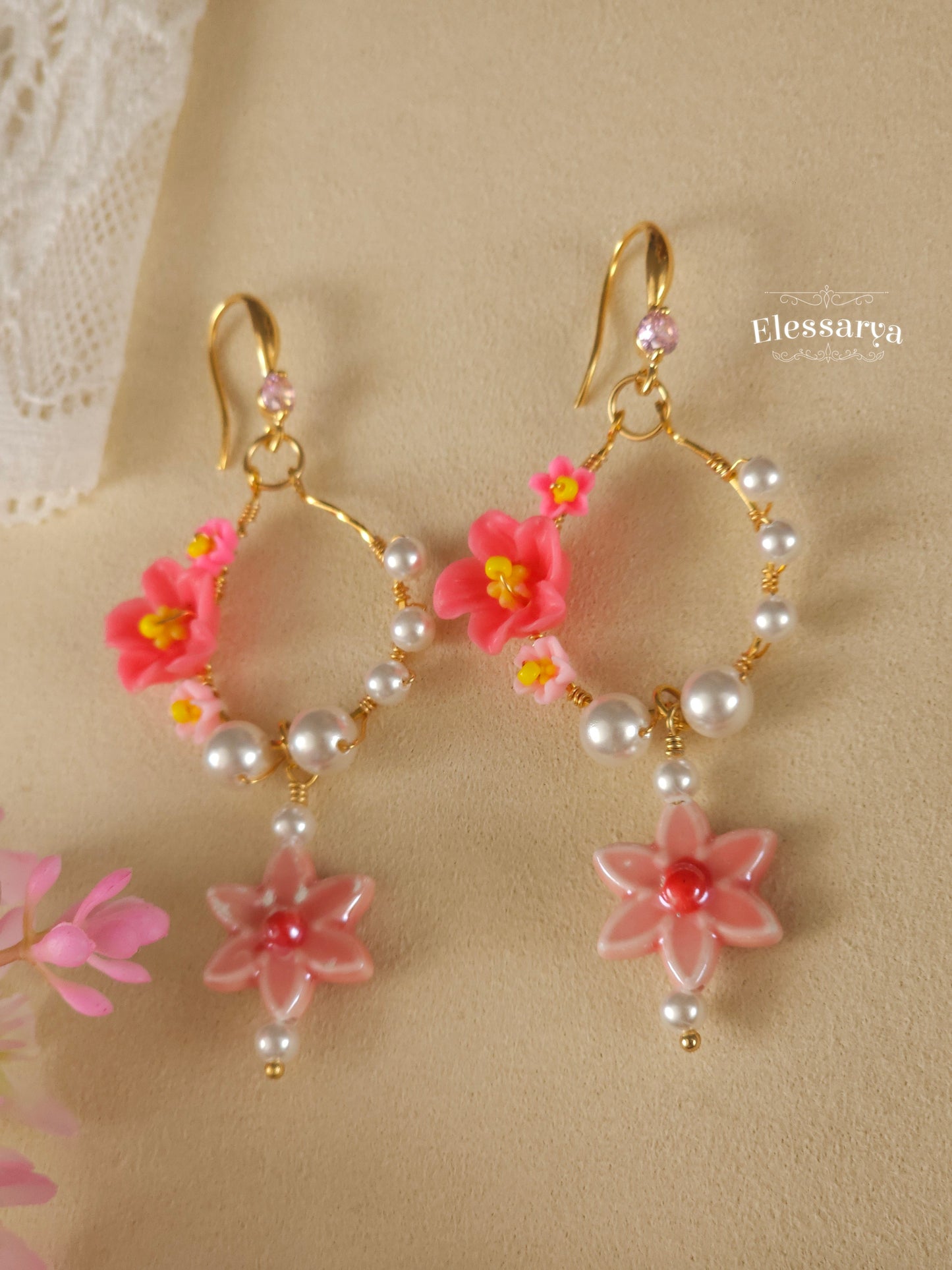 Floral Earrings - Spring Petals
