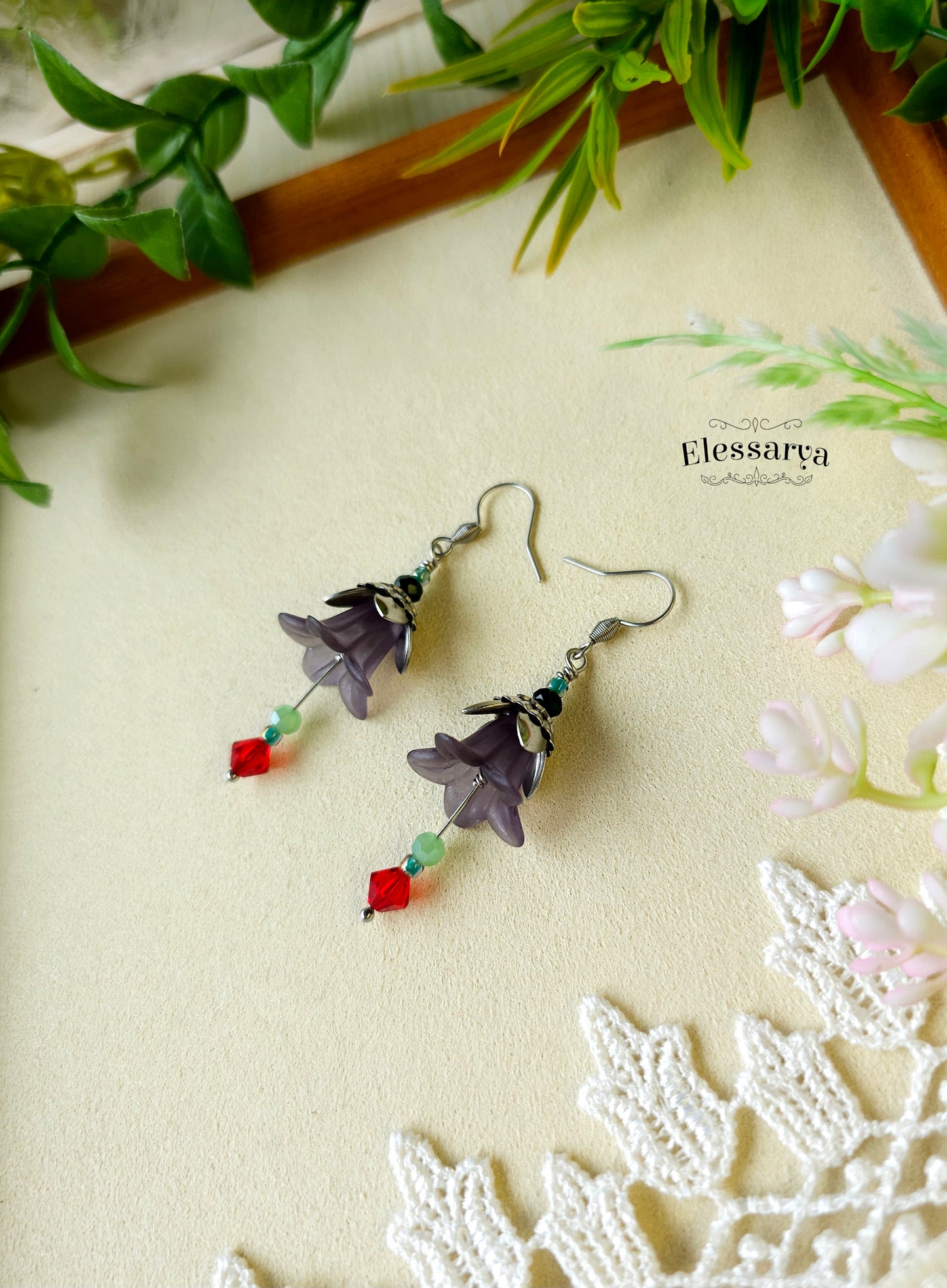 Floral Earrings – Twilight Bells