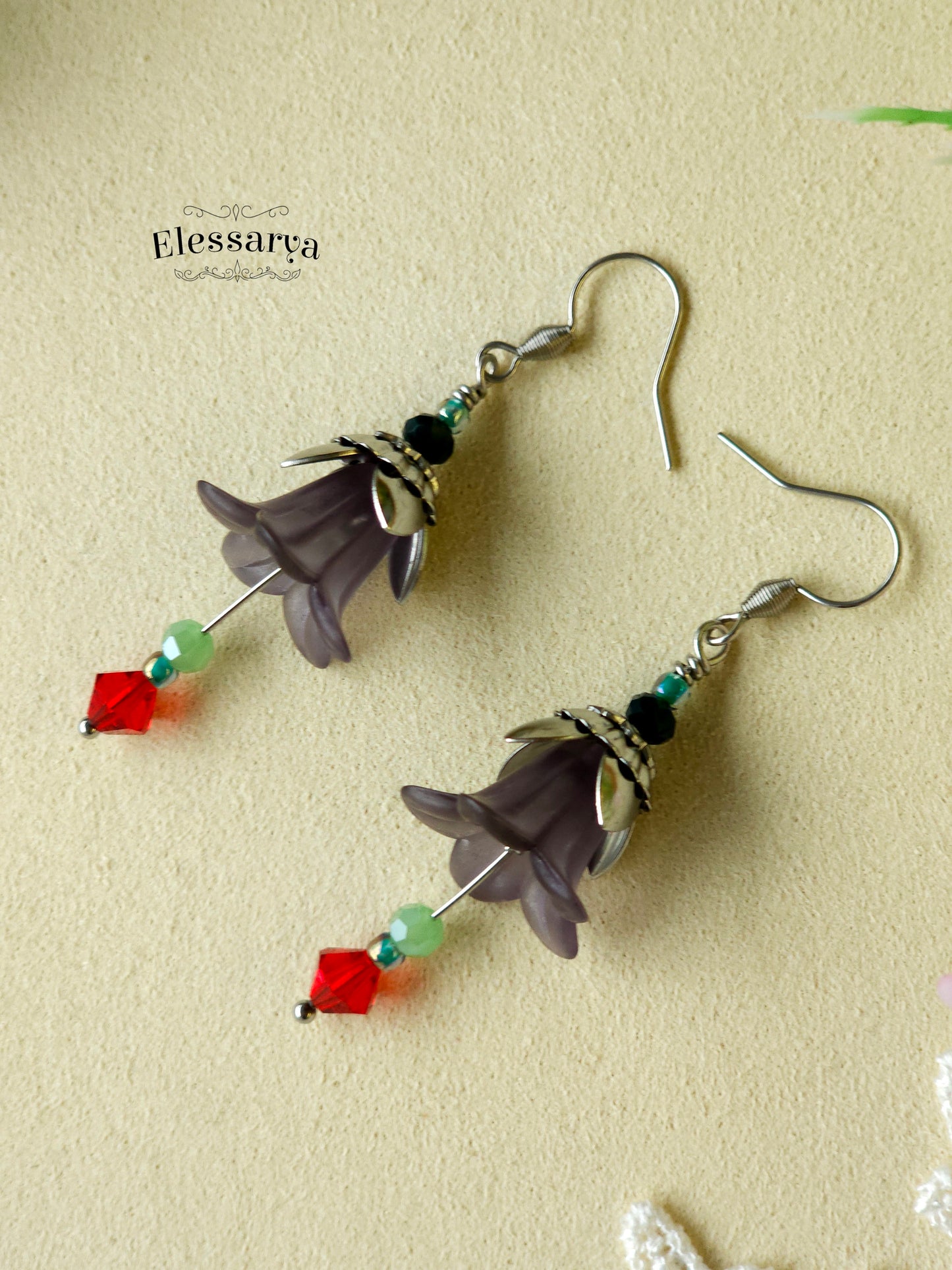Floral Earrings – Twilight Bells