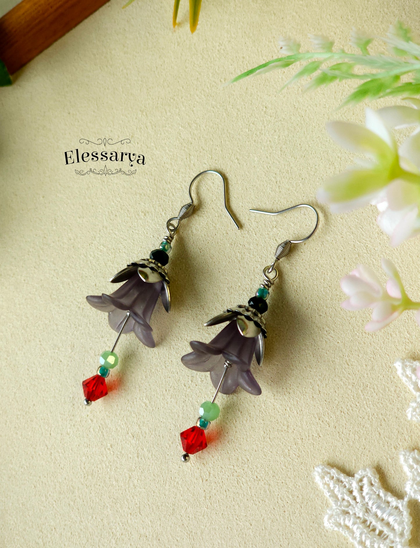 Floral Earrings – Twilight Bells