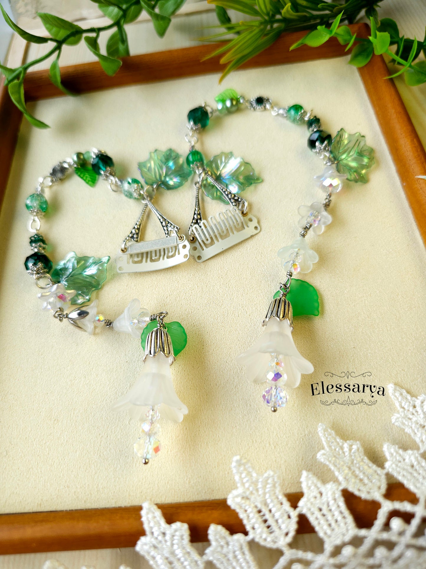 Hair Chain Set – Enchanted Leaves