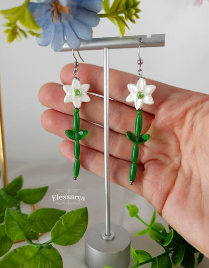 Floral Earrings – Spring Daffodils