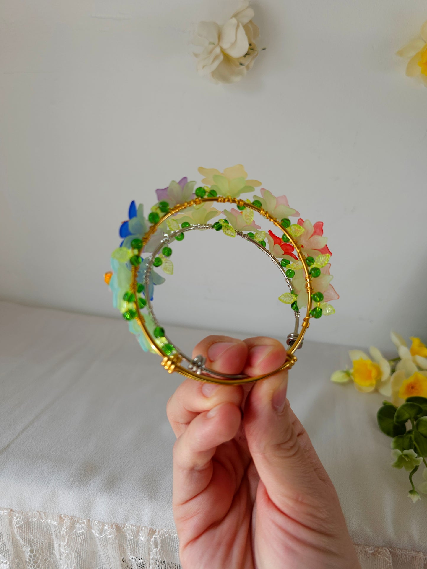 Brățară Florală Bangle - Coroana de Flori