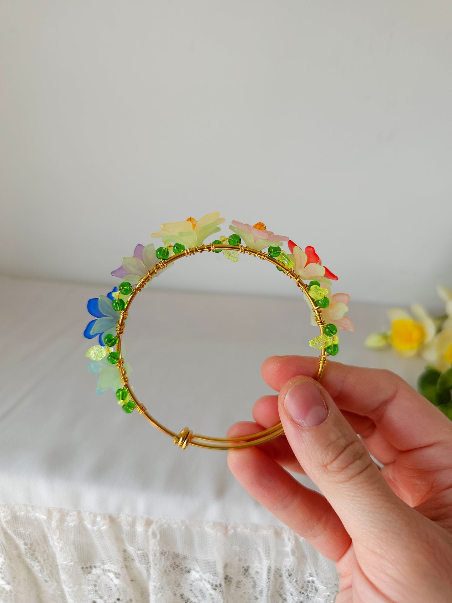 Brățară Florală Bangle - Coroana de Flori