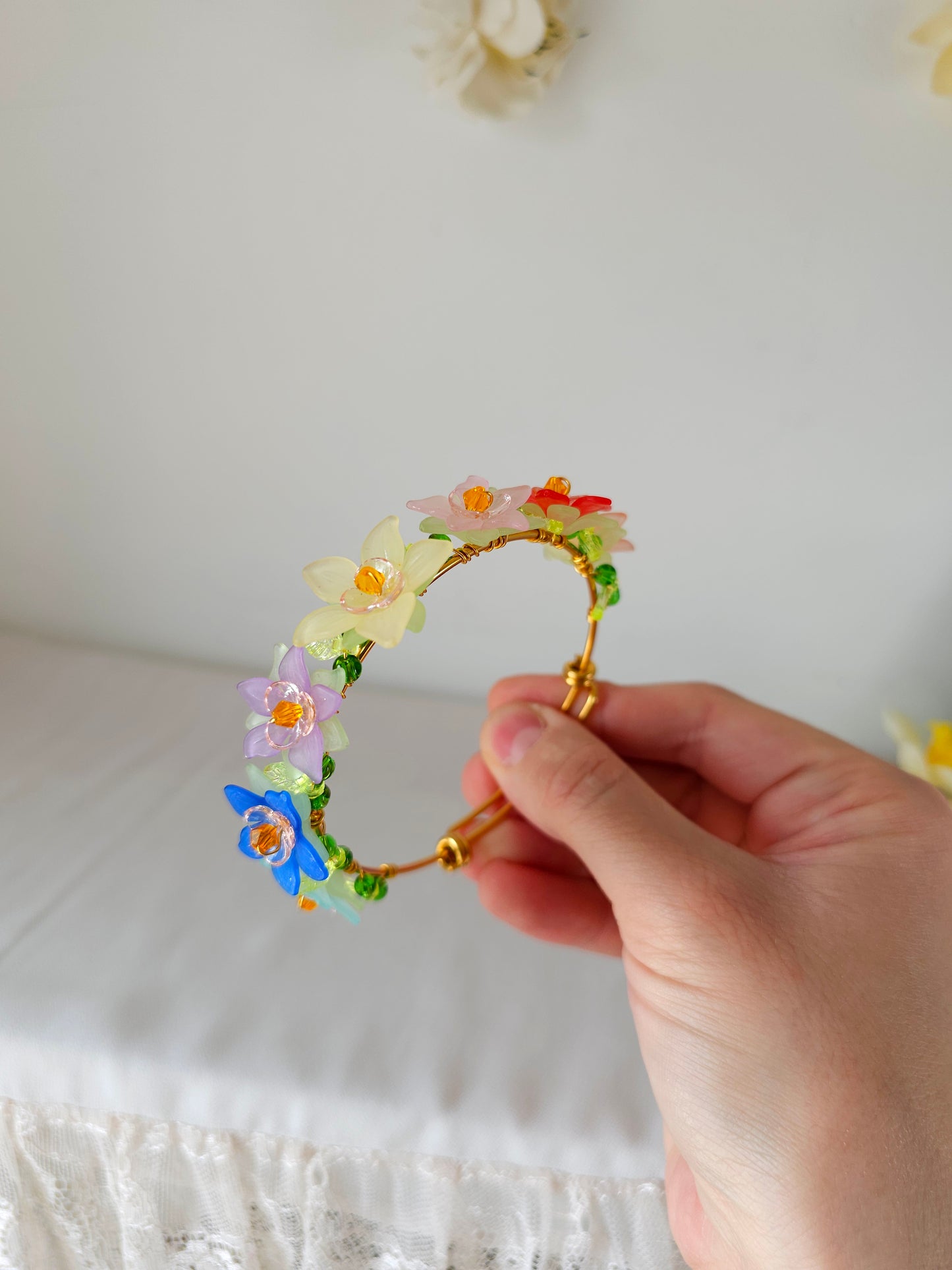 Brățară Florală Bangle - Coroana de Flori