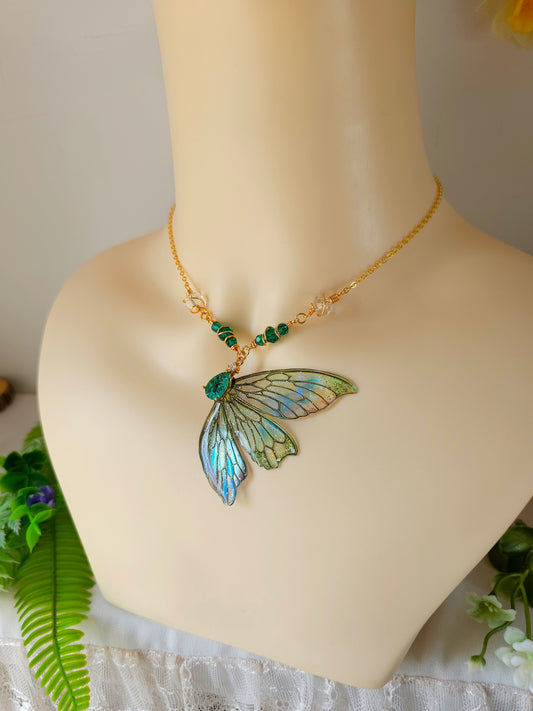 Colier cu Zâna Regală Verzuie