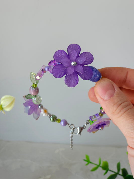Brățară florală "Vis de Liliac"