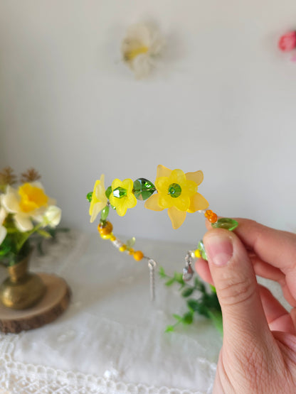 Brățară florală "Poiana Aurie"