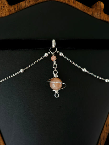 Choker Sol Nova - argintiu