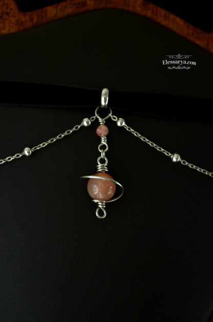 Choker Sol Nova - argintiu