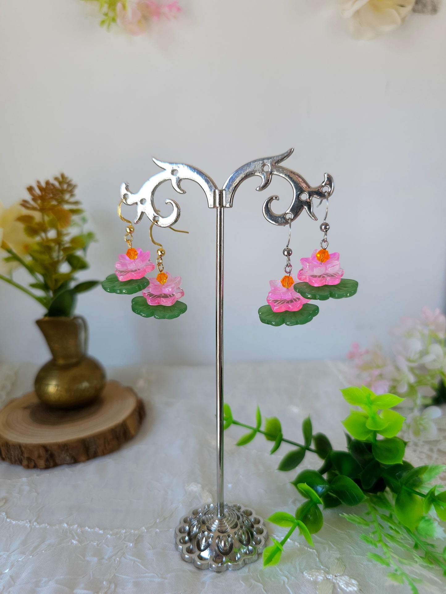 Cercei florali "Lotus de Poveste"