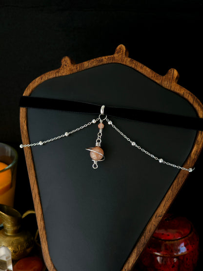 Choker Sol Nova - argintiu