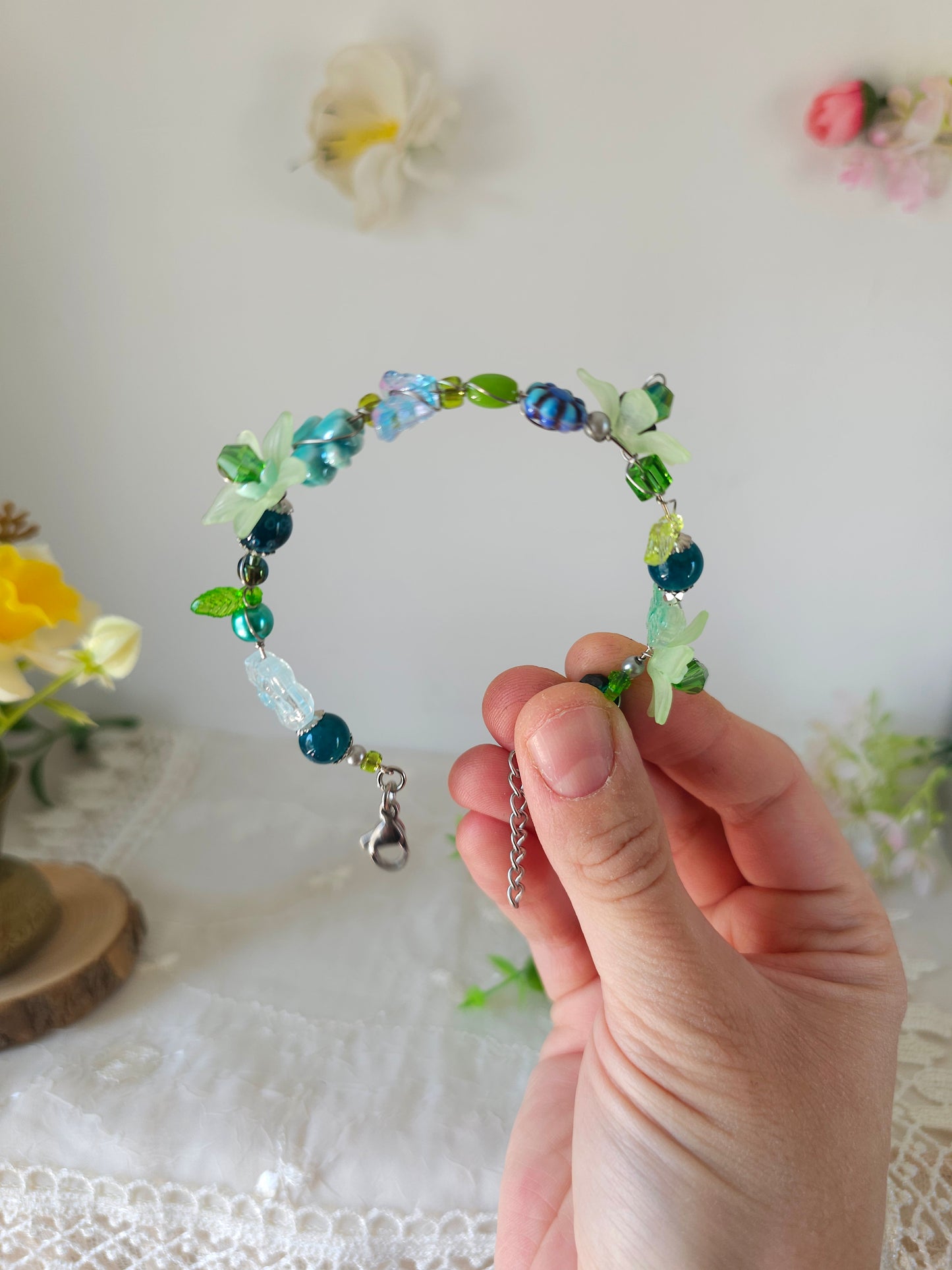 Brățară florală "Mireasmă de Mentă"