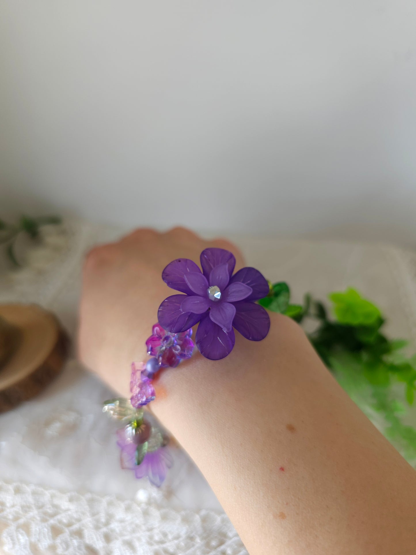 Brățară florală "Vis de Liliac"