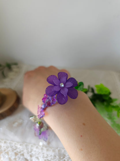 Brățară florală "Vis de Liliac"
