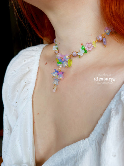 Colier floral "Grădina Elfilor"