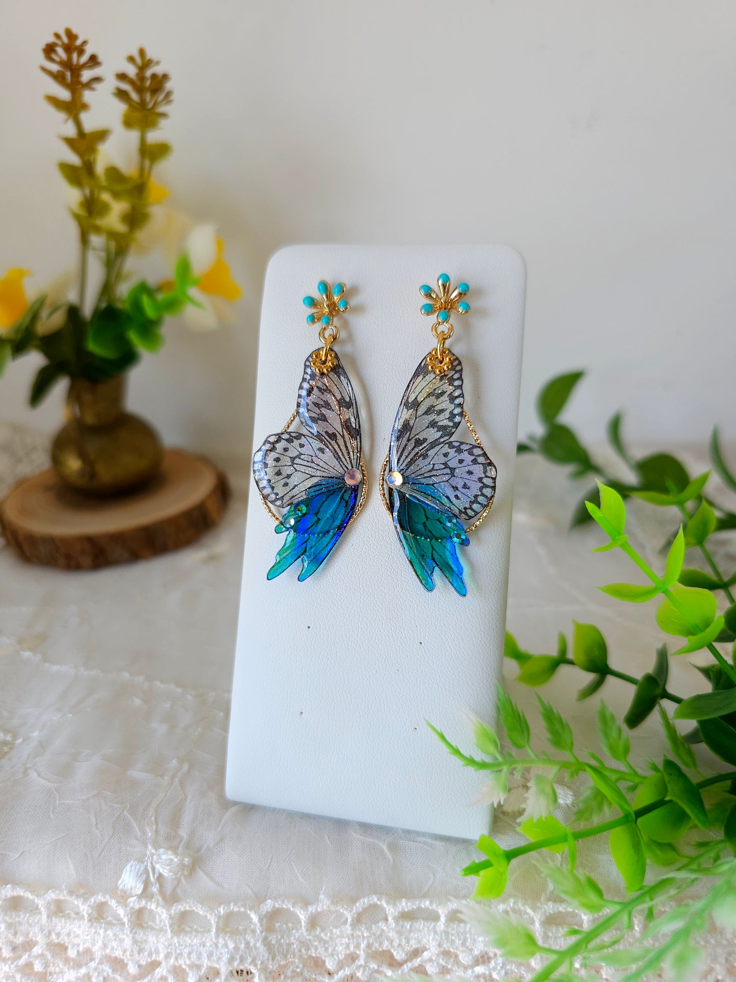 Cercei de zână "Aripi de Safir"